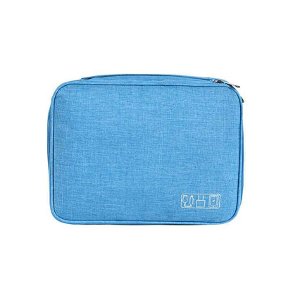 Travel Cable Organizer Bag — Waterproof Electronics Pouch