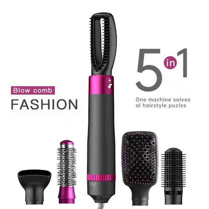 Cepillo Secador 5 en 1: Tu Estilizador Todo-en-Uno para Cabello Perfecto