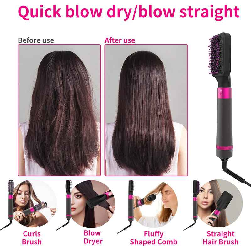 Cepillo Secador 5 en 1: Tu Estilizador Todo-en-Uno para Cabello Perfecto