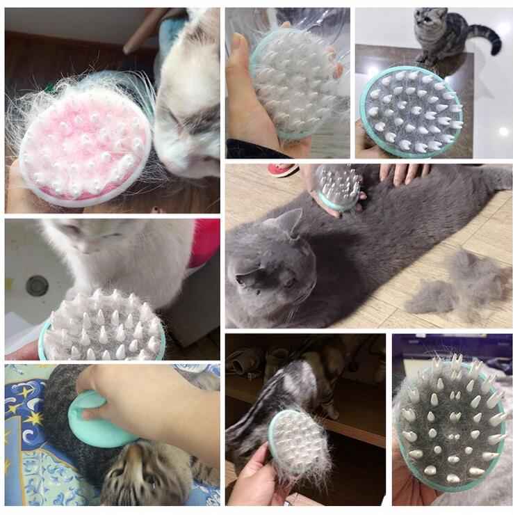 Silicone Pet Bath Brush — Massage, Clean &amp; Groom in One