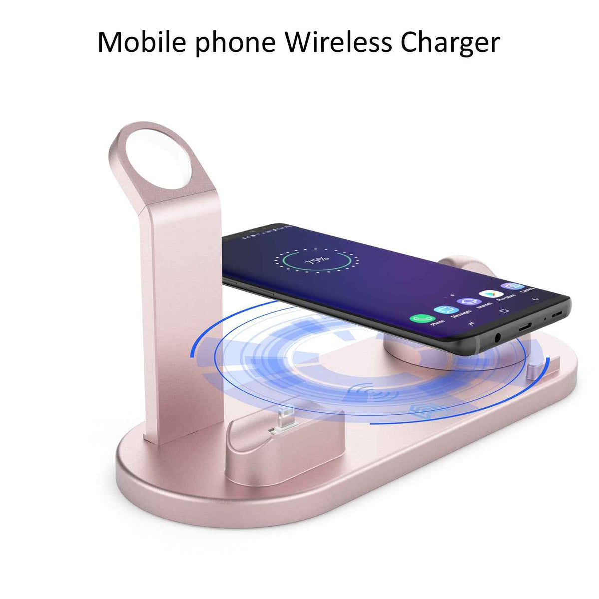 4-in-1 Wireless Charging Station — 15W Dock for iPhone, Watch &amp; AirPods
