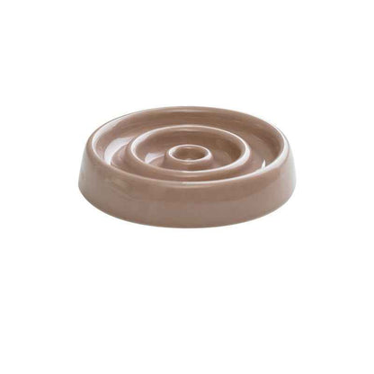 Ceramic Slow Feeder Bowl — Anti-Gulping Puzzle Dish for Dogs &amp; Cats