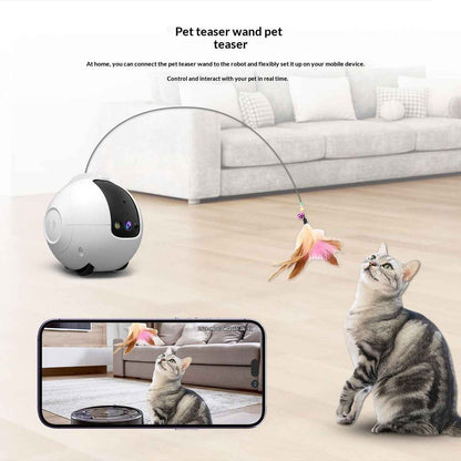 Pet AI Monitor &amp; Interactive Tumbler Toy — Smart Camera