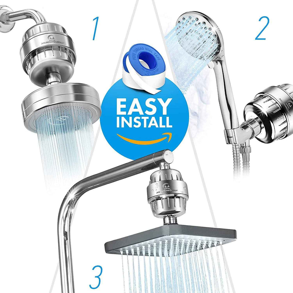 17-Layer Shower Filter Head — Activated Carbon Water Purifier