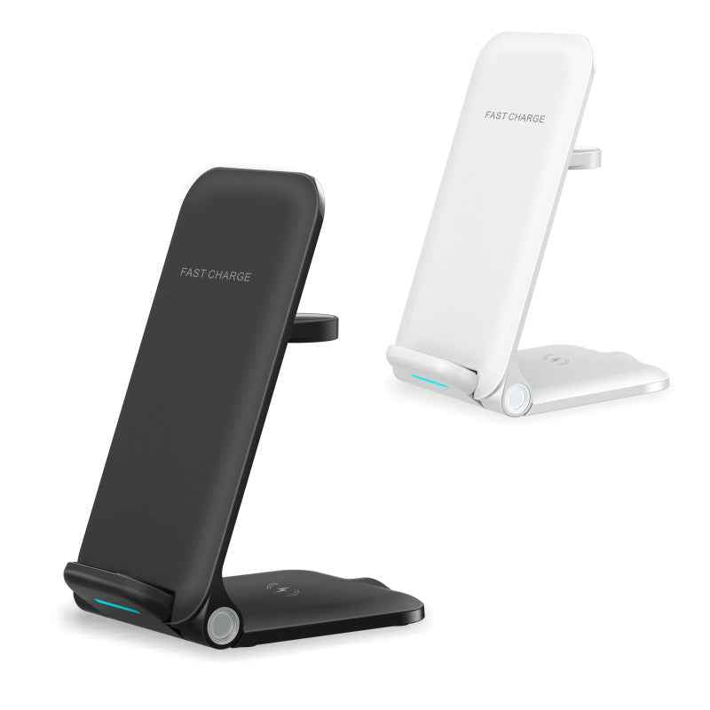 Folding Wireless Phone Charger Stand — 15W Fast Charging Dock