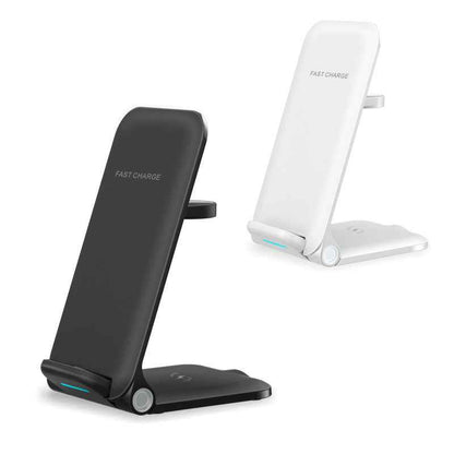 Folding Wireless Phone Charger Stand — 15W Fast Charging Dock