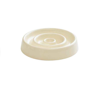 Ceramic Slow Feeder Bowl — Anti-Gulping Puzzle Dish for Dogs &amp; Cats