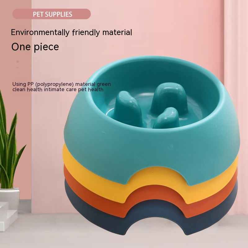 Slow Feeder Dog Bowl — Anti-Gulping Puzzle Dish