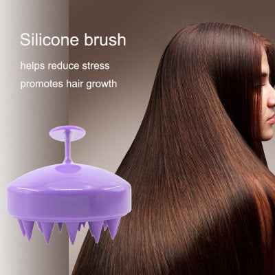 Silicone Scalp Massage Brush — Deep Clean &amp; Circulation Boost