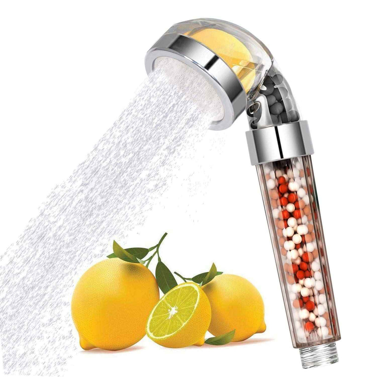 Aromatherapy Shower Head — Vitamin C Lemon Scent with Anion Filter