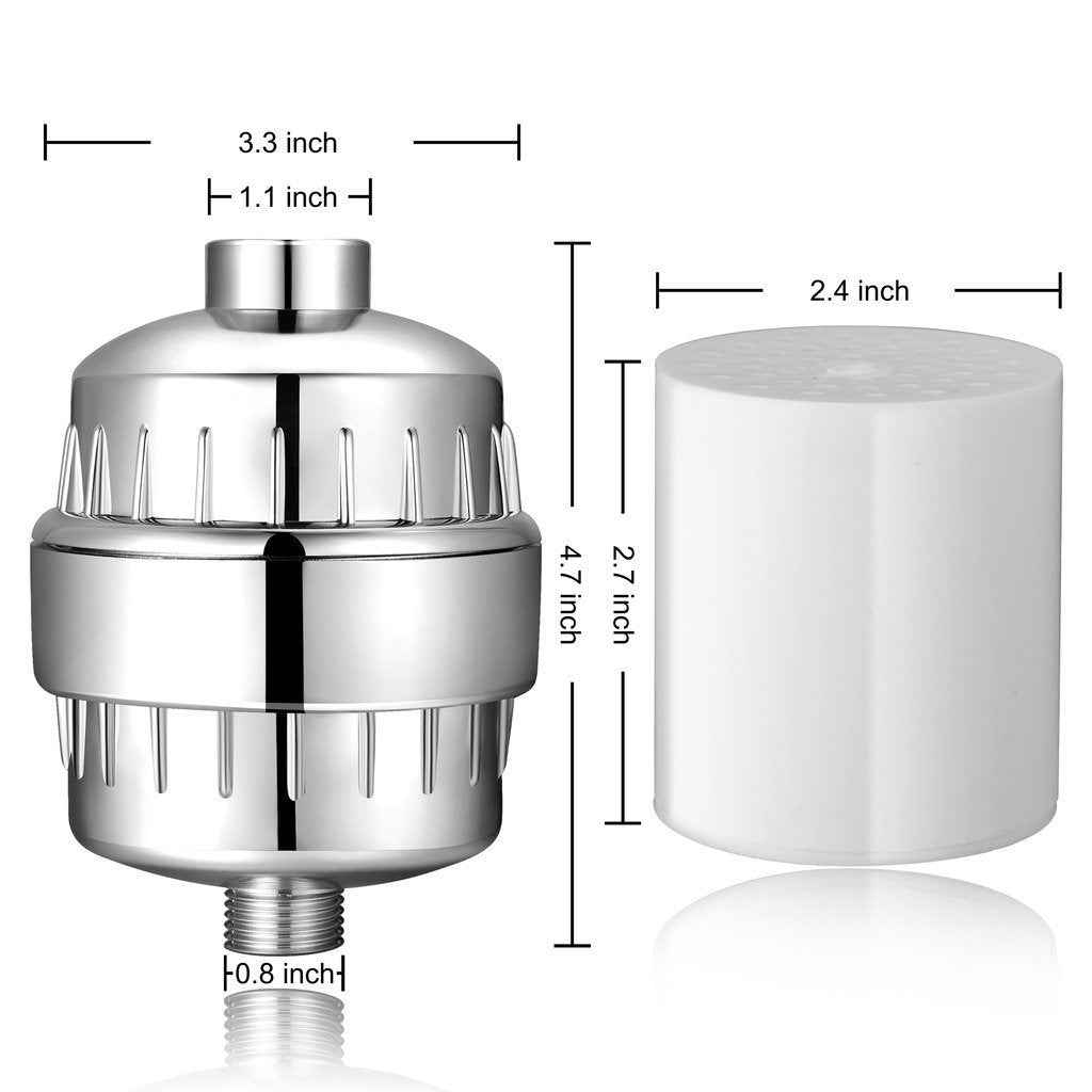 17-Layer Shower Filter Head — Activated Carbon Water Purifier