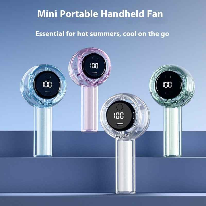 Mini USB Handheld Fan — Brushless Motor 100-Speed Portable Fan