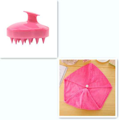 Silicone Scalp Massage Brush — Deep Clean &amp; Circulation Boost