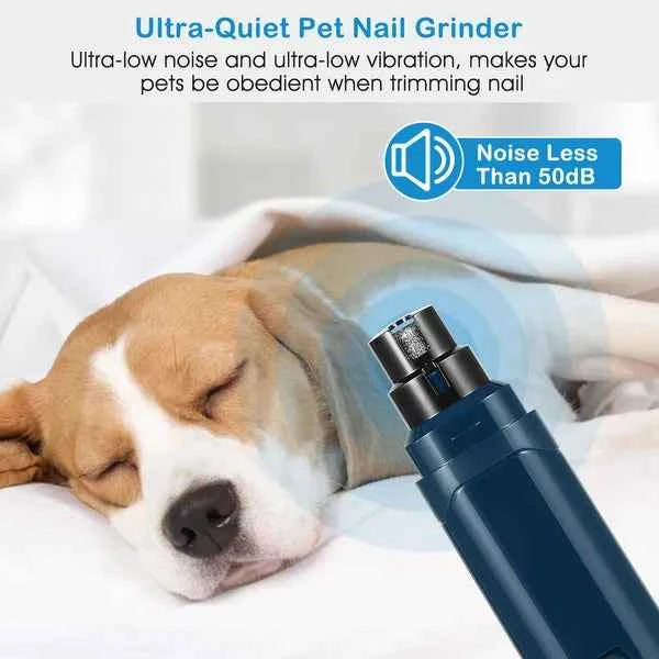 Dog Nail Grinder — Quiet USB Rechargeable 2-Speed