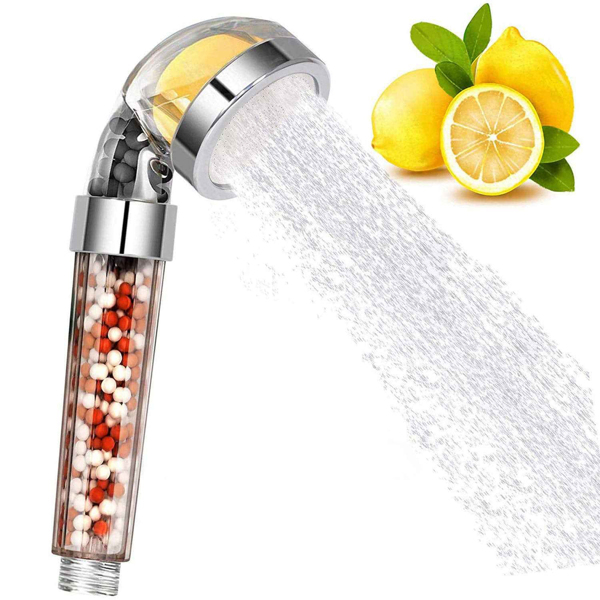 Aromatherapy Shower Head — Vitamin C Lemon Scent with Anion Filter