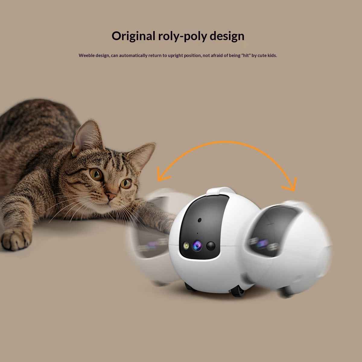 Pet AI Monitor &amp; Interactive Tumbler Toy — Smart Camera