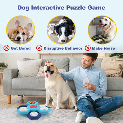 4-Layer Puzzle Slow Feeder Bowl — IQ Training for Dogs