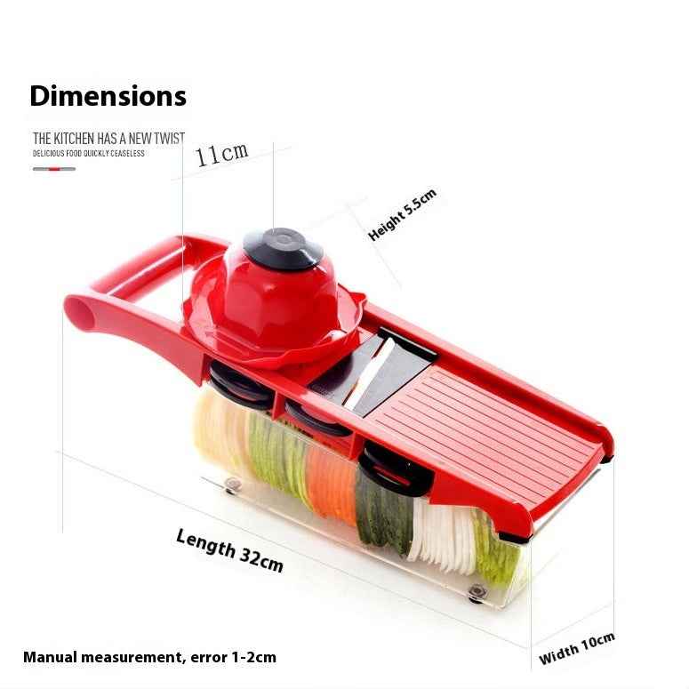 Multi-Function Vegetable Chopper — Potato Shredder with 6 Blades