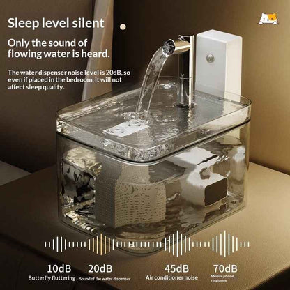 Smart Sensor Cat Water Fountain — 1.5L Auto-Flow Dispenser