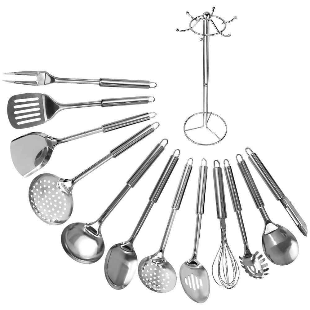 7-Piece Stainless Steel Kitchen Utensil Set — Shovel, Spoon &amp; More
