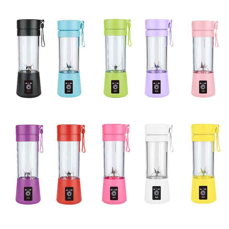 Portable Mini Juicer — 6-Blade USB Rechargeable Blender Cup