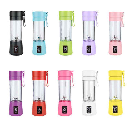 Portable Mini Juicer — 6-Blade USB Rechargeable Blender Cup