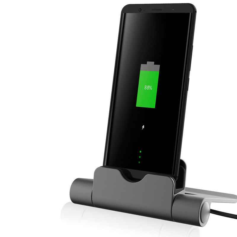 Desktop Phone Charger Stand — USB Cable Charging Base