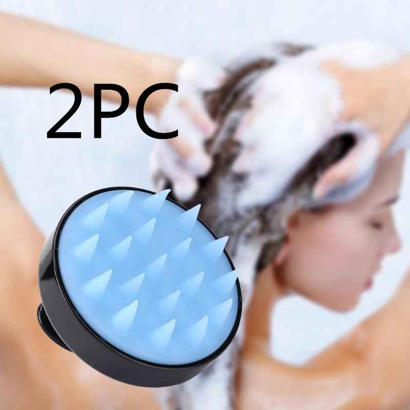 Silicone Scalp Massage Brush — Deep Clean &amp; Circulation Boost