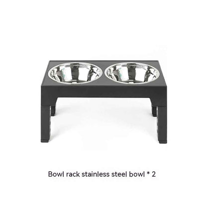 Elevated Dog Bowl Stand — Slow Feeder with Neck Protection
