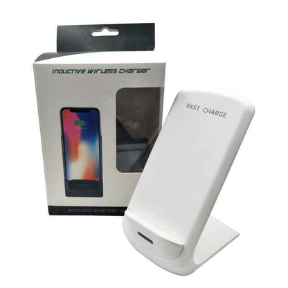 Desktop Wireless Charger Stand — 5W Qi Phone Charging Dock