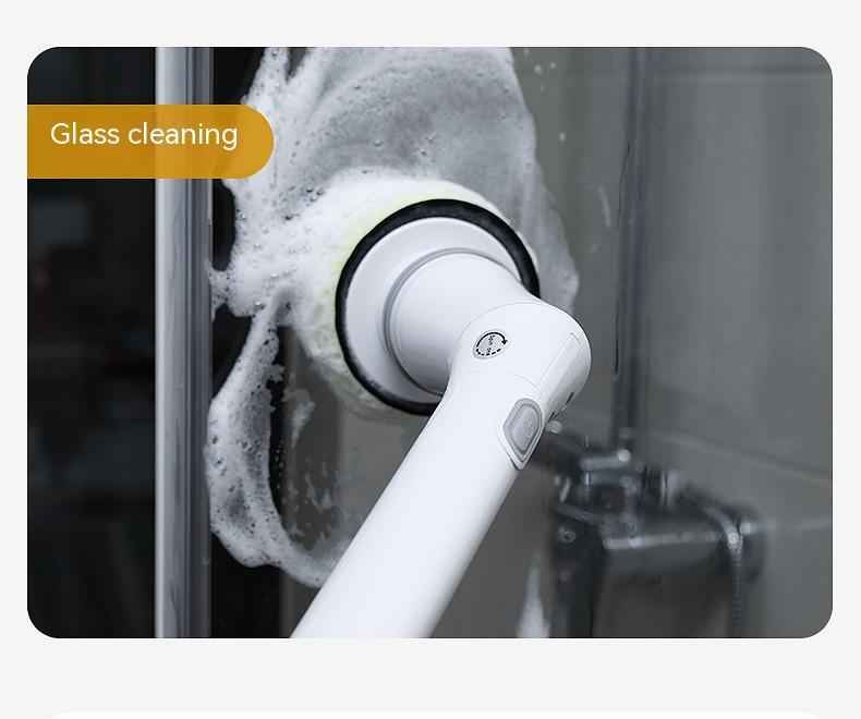 Electric Scrubber Brush — Telescopic Long Handle for Walls &amp; Tiles