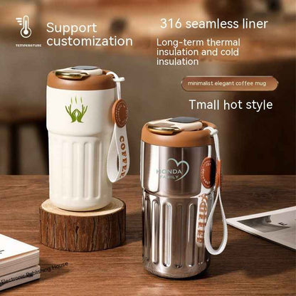Smart Temperature Display Vacuum Cup — 316 Stainless Steel 450ml