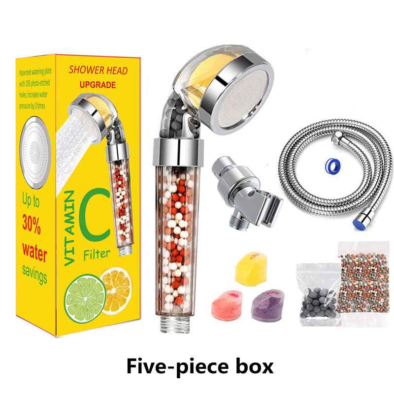 Aromatherapy Shower Head — Vitamin C Lemon Scent with Anion Filter