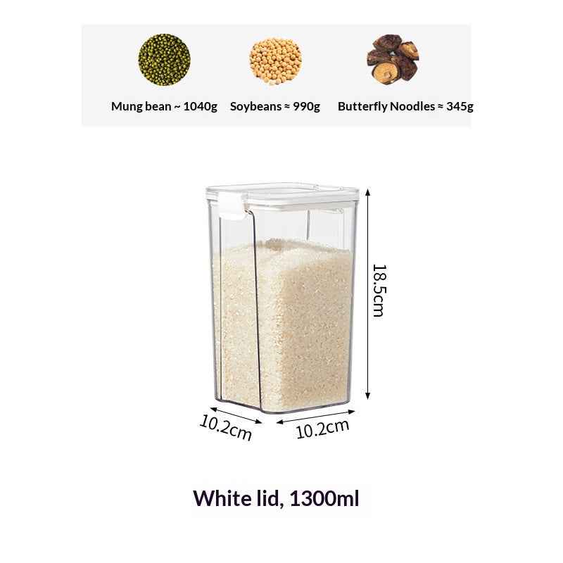 Airtight Food Storage Containers — Kitchen Pantry Organizer Set