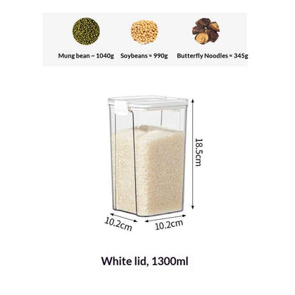 Airtight Food Storage Containers — Kitchen Pantry Organizer Set