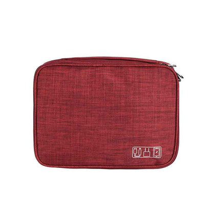 Travel Cable Organizer Bag — Waterproof Electronics Pouch