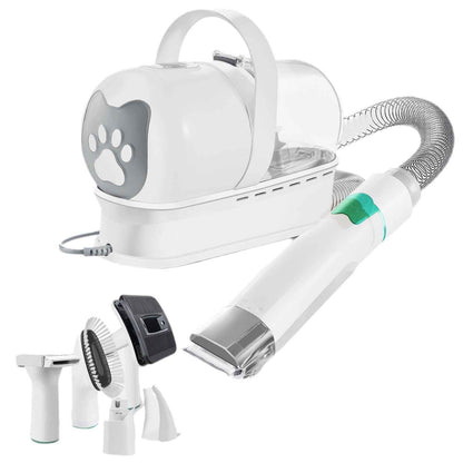 7-in-1 Vacuum Pet Grooming Kit — Cordless Trimmer Set