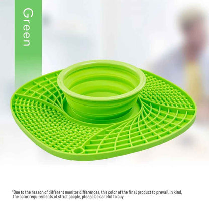 Non-Slip Slow Feeder Bowl — Anti-Gulping Puzzle Dish for Dogs &amp; Cats