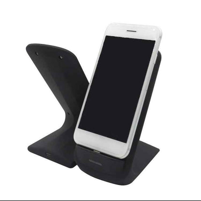 Desktop Wireless Charger Stand — 5W Qi Phone Charging Dock