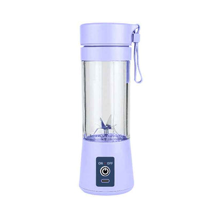 Portable Mini Juicer — 6-Blade USB Rechargeable Blender Cup