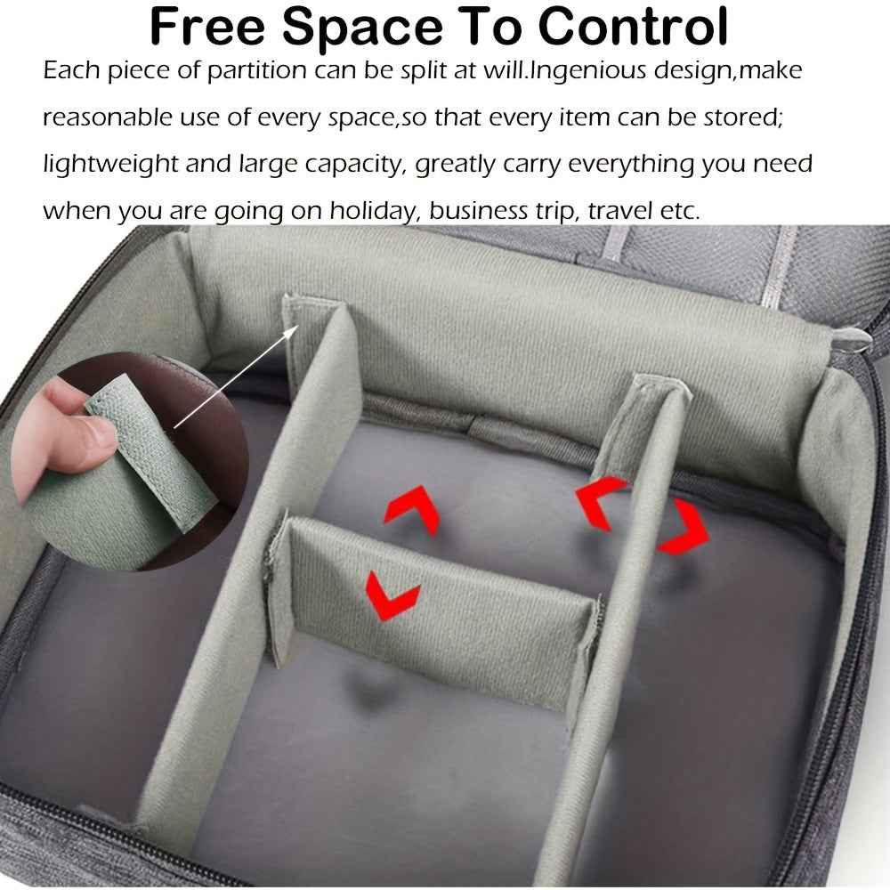 Electronics Travel Organizer — Waterproof Cable &amp; Charger Storage Bag
