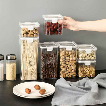 Airtight Food Storage Containers — Kitchen Pantry Organizer Set