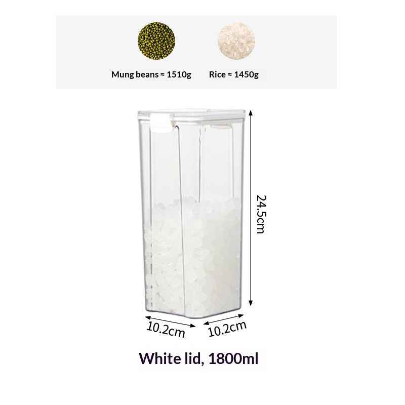 Airtight Food Storage Containers — Kitchen Pantry Organizer Set